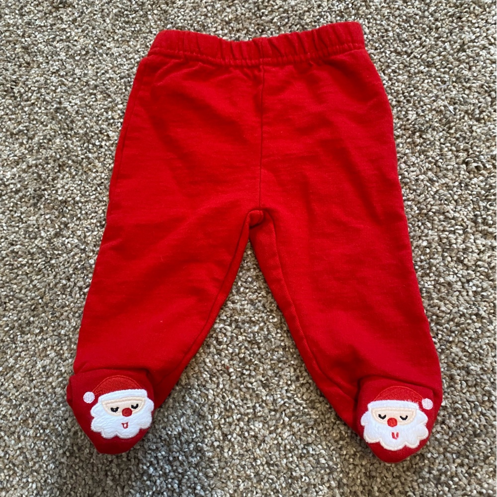 Red Footie Pants